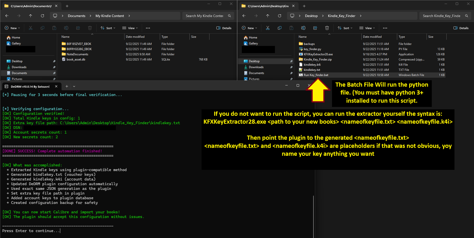 DRM Removal from Kindle eBook Purchases