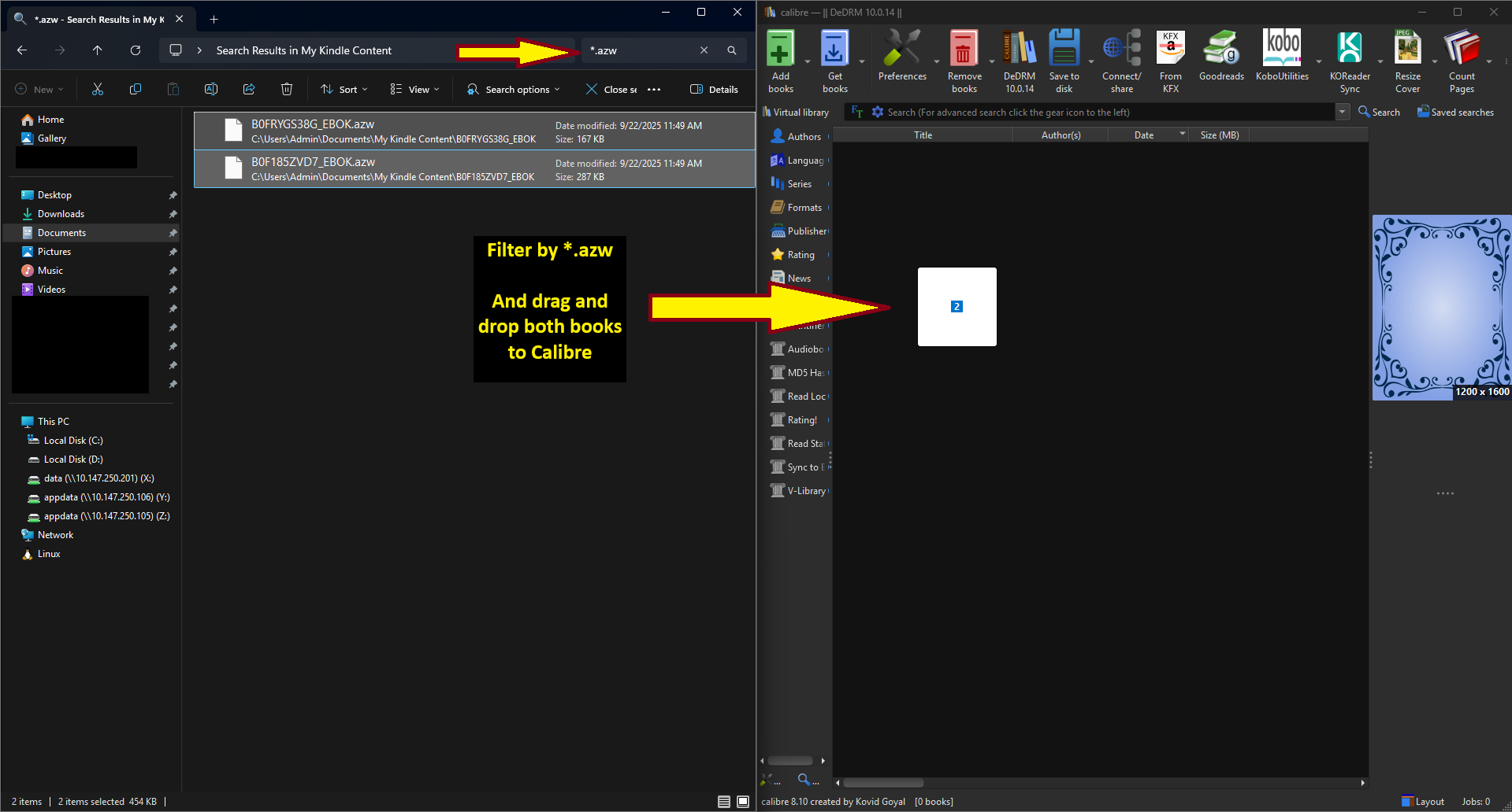 DRM Removal from Kindle eBook Purchases