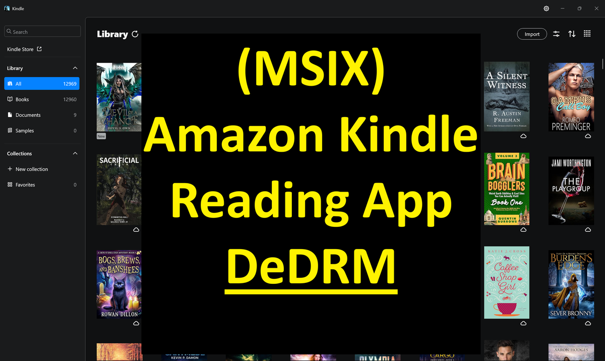 (MSIX) Amazon Kindle Reading App DeDRM
