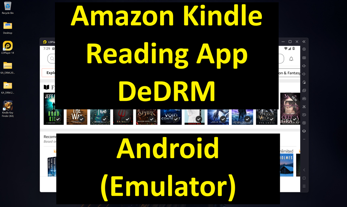 Amazon Kindle Reading App DeDRM (Android)