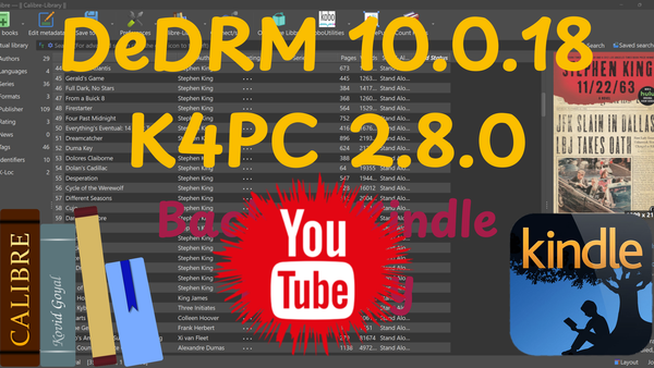 DRM Removal from Kindle eBook Purchases - 2026