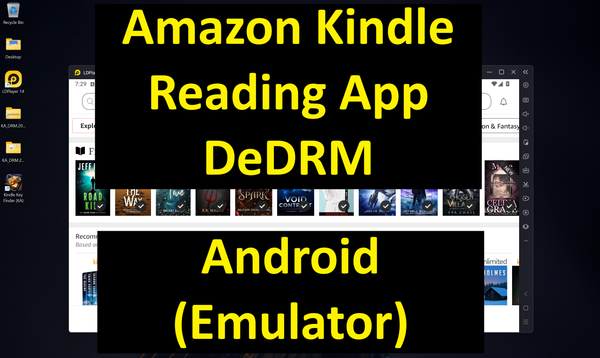 Amazon Kindle Reading App DeDRM (Android)